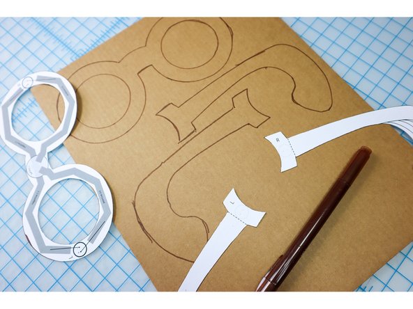 Trace the template onto the back of your material with a marker.