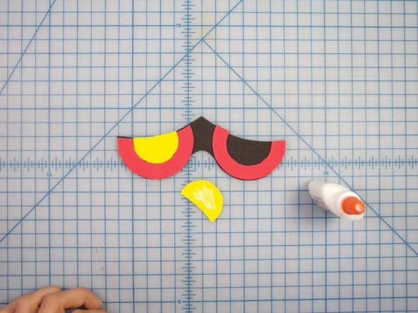 Glue the shapes together.