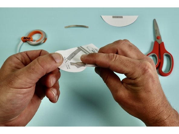 The tape should hold down the Short LED Leg so it makes the electrical connection for our circuit.