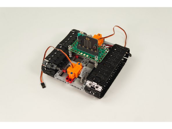 Alternately, you can find a way to mount it to the tank chassis beneath the Bit Board, but we thought this method was easy and allowed it to work as one single unit.