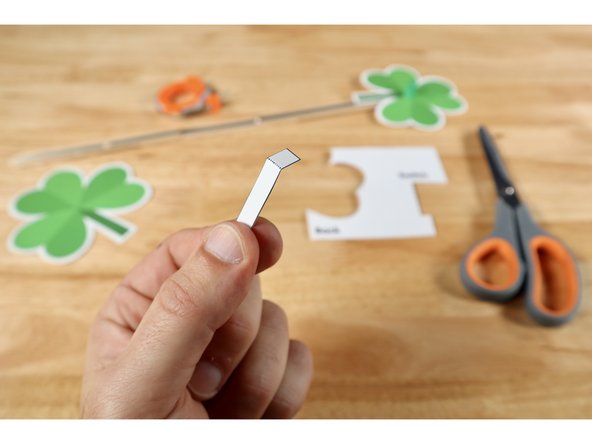 Cut out the rectangular switch template found on your template sheet. Fold it on the dotted line to create a hinge.