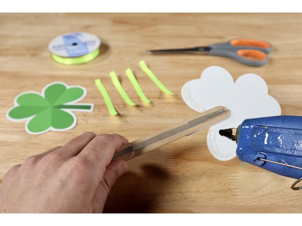 If you wish to add some frills to your wand, now is the time! Trim as many sections of ribbon as you want to whichever length you want.