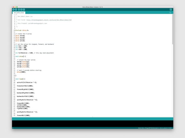 Before our project will work you'll need to upload code to the Robotics Board. If you've not done so already, make sure you have the latest version of the free Arduino IDE software installed on your computer.