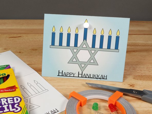 This paper circuits card is a great beginner project. Just follow the steps below to make your card.