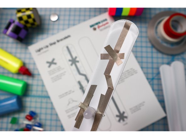 Add a second X where you marked the band.