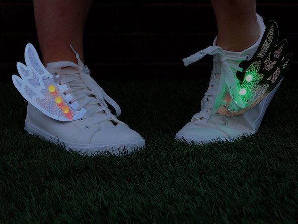 Walk around and show off your new shoe bling!