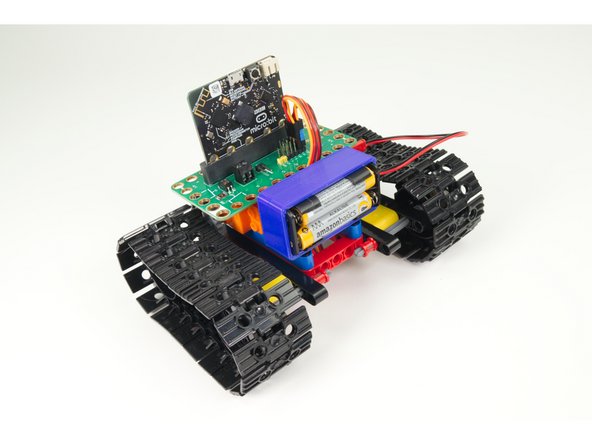 You should make sure the wires of the battery pack do not interfere with the tank treads.