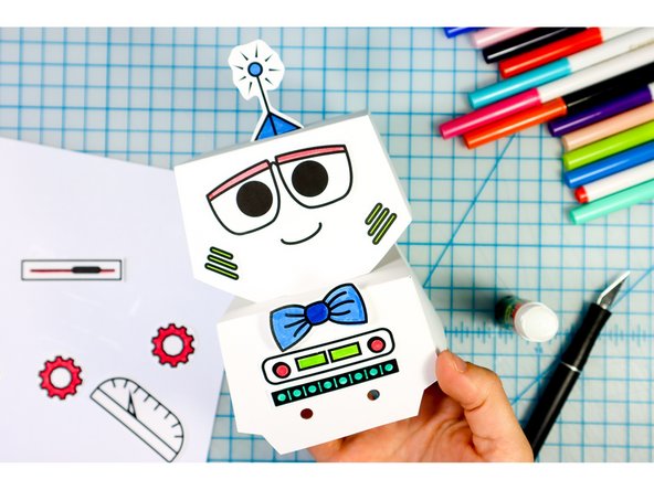 Insert the paper shape. Cute!