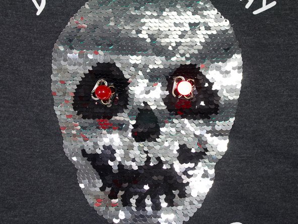 Turn the shirt right side out.