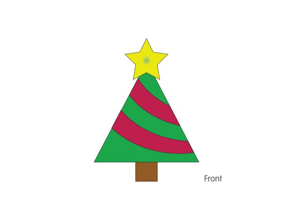 You can easily cut a slit by folding over the star and making a small cut. (Start small, and try to fit the star over the LED. If you need to make the slit longer, cut a little more.)