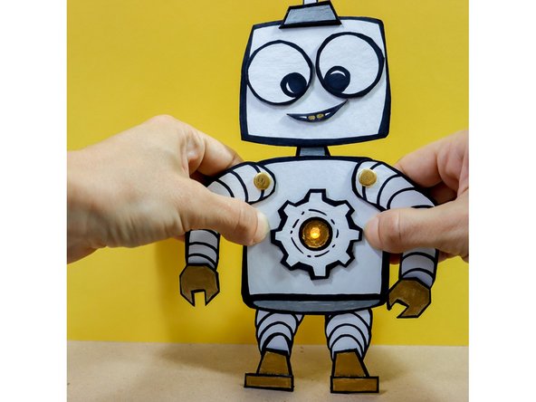 Now your new robot friend is ready to play and light up!