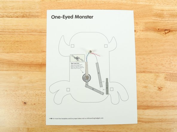 Make a loop of tape (sticky side out) using a short piece of Maker Tape, and stick it atop the end of Path A.