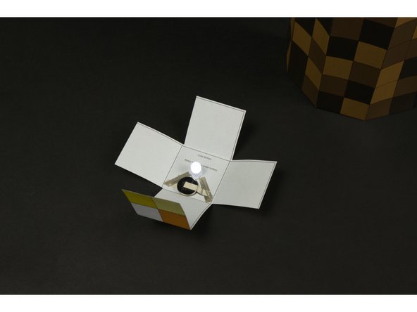 Grab your CR2032 Battery, a White Jumbo 10mm LED, and some Maker Tape...