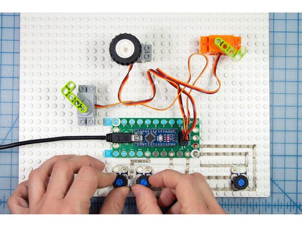 If this is your first time using the Crazy Circuits Robotics Board, review this setup guide.