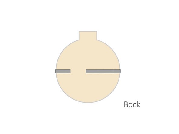 Reminder! Now that we flipped over our ornament the positive side is on the left instead of the right.