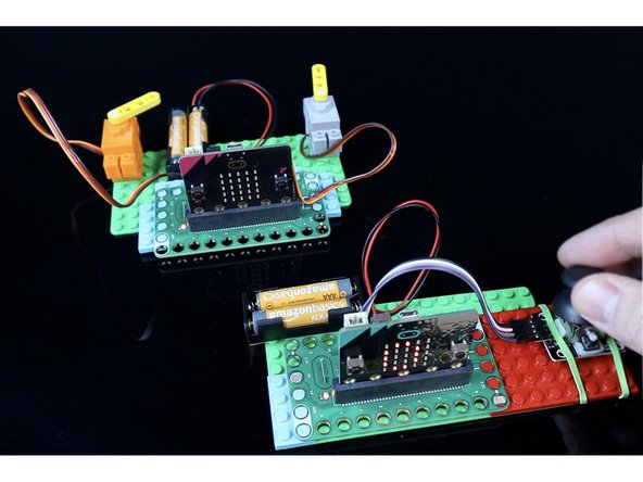 Power up your transmitter and receiver, each with their own 2 AAA Battery Packs and test it out!