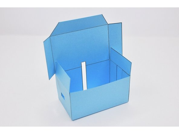 Fold and glue the section of the body WITHOUT the notched tab.