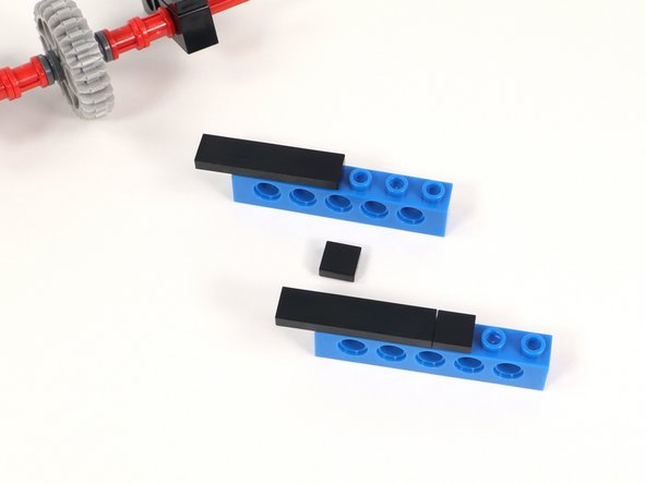 Add a 1x1 tile on the next open stud of each brick.