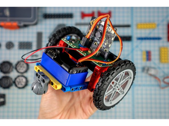 For this project, we'll need to change the location of the battery pack. This will position it on the bottom to make it easy to change the batteries and turn the Rover off.