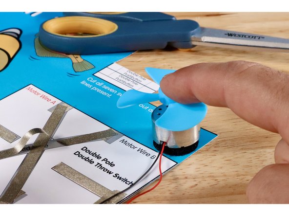 Now mount the motor and fan to the dot.