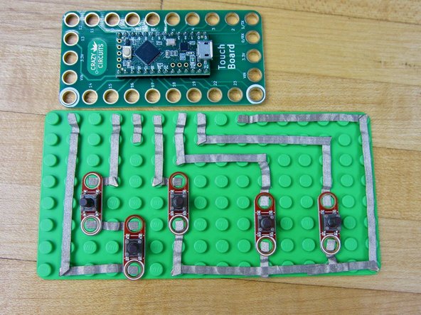 When finished, put your buttons on the board.