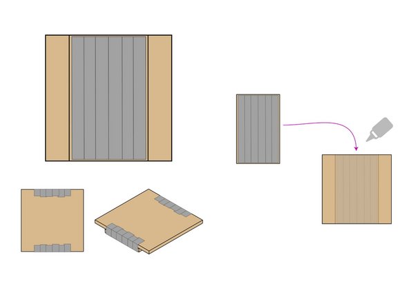 If you are avoiding glue for this button you can easily use the Maker Tape to hold the two pieces together. Just wrap the tape around the edges to secure both pieces of cardboard as a single unit.