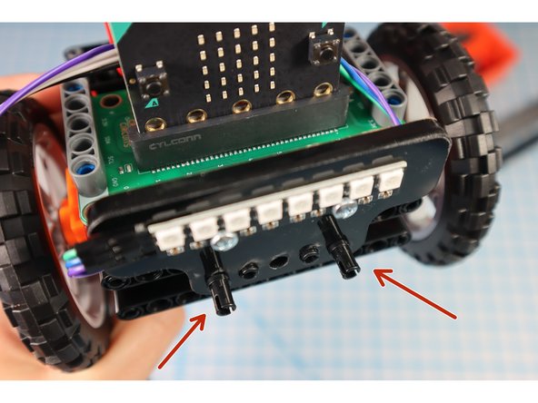 Add two pins to the front as shown.