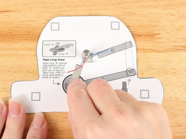 Add a strip of Maker Tape to Tape Path A. under the wire motor.