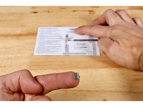 Measure, cut, peel, and stick Maker Tape Path “A.” where shown on your circuit template.