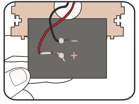 Thread it through the &quot;Top&quot; wooden piece.