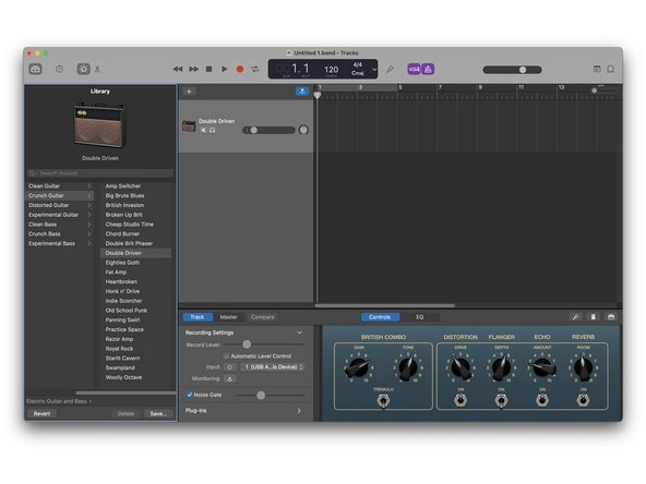 The guitar will play the chords. To set the volume to zero, press the &quot;A&quot; button on the micro:bit and to set the volume to 100%, press &quot;B&quot;.