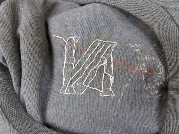 Sew a grid or lattice over one or all letters.