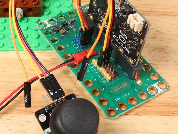 Once you have your code loaded you can test it out. While the control is different (a thumbstick as opposed to pushbuttons) the functionality of the winch should be the same. It will spin backwards or forwards at the speed that is set in the code.