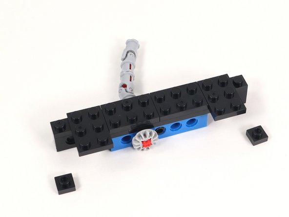 Add a 1x1 plate to each end of the build.