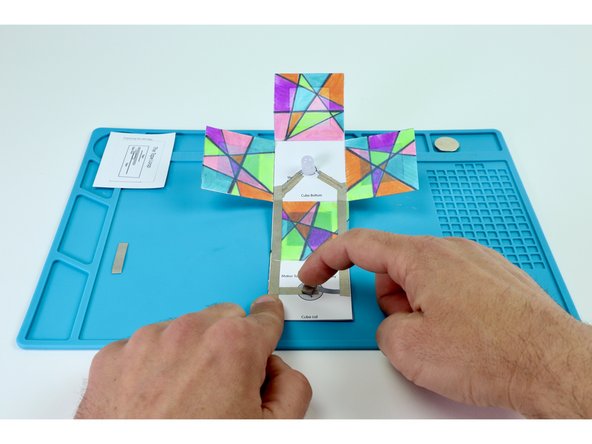 Place that tape loop atop the battery end of the tape path pictured in photo 3.