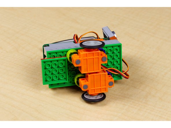 Once you've got both wheels in place you're ready for the third wheel!