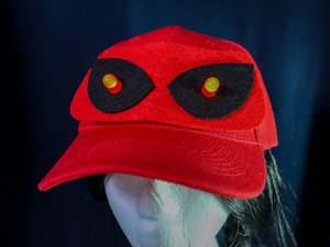 Light-Up Baseball Hats: Scary Eyes