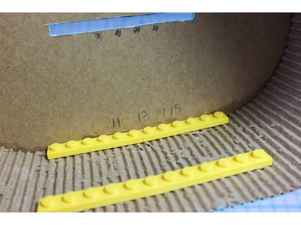 Use the neck template to mark the locations of the four &quot;strings&quot;.