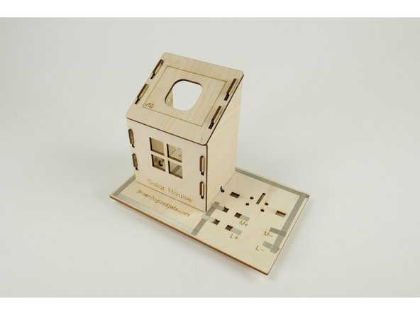 With the walls of our house up, we can now add the roof.