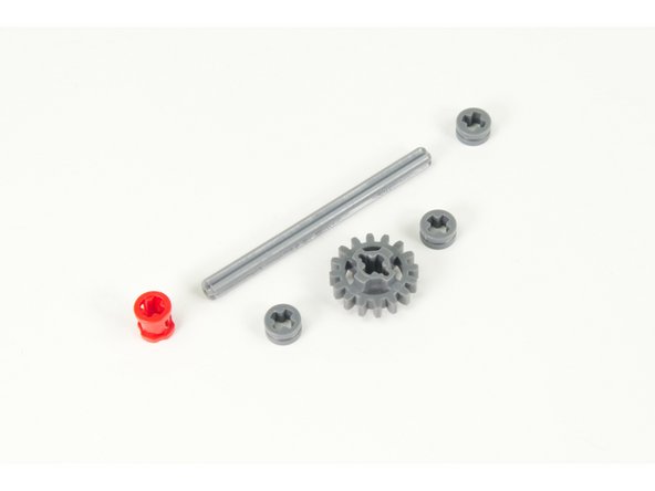 Prepare the front axle assembly. We'll be making two of these.