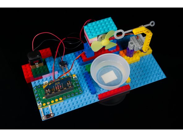 Connect the negative wire of the battery to the negative wire of the motor.
