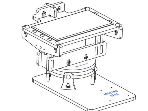 Use the remaining Servo screw to hold the two halves together.