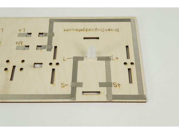 Next we'll add the White LED to the base.