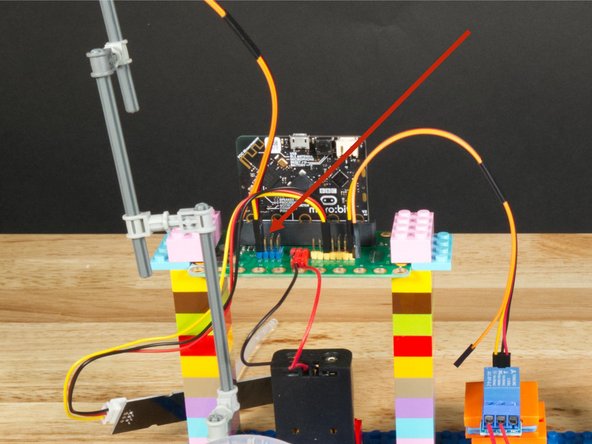 The Red wire will go into the VCC Pin.