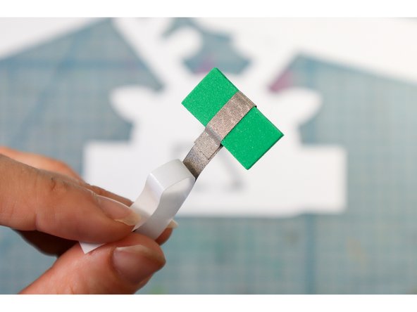 Wrap Maker Tape around the foam rectangle as shown.