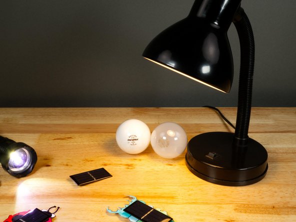 We tested a few different bulbs including an LED bulb and two different incandescent bulbs.