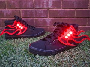 Light-Up Sneaker Flair - Fire