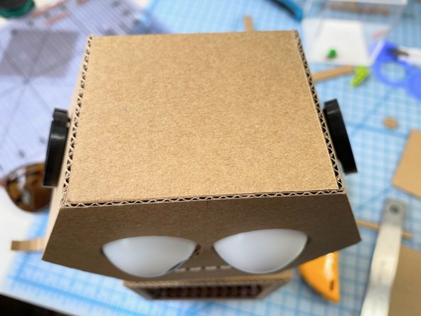 When we cut the pieces to size, we also angled the cutting knife so that the top piece would sit flush with the edge of the side pieces. We think it came out really nice.