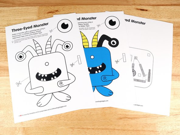 Make sure to print this template single-sided. You will be making a project with two distinct layers with a small gap in between.