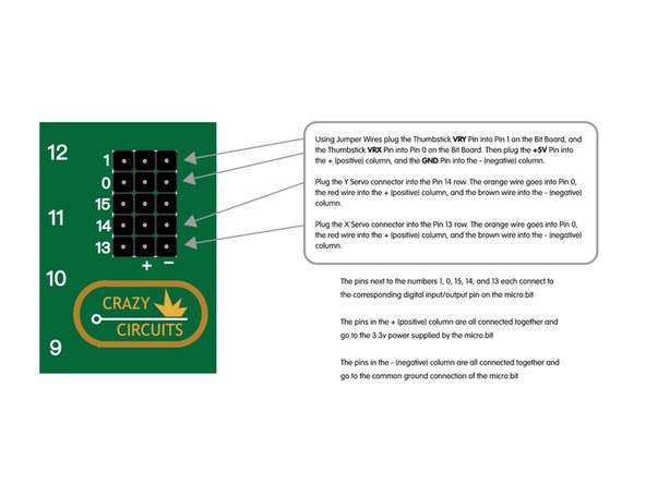 Remember! You will need to add an external battery pack to power the servos. The battery pack can power the servos as well as the micro:bit so once you are done programming the micro:bit you can unplug the USB cable.